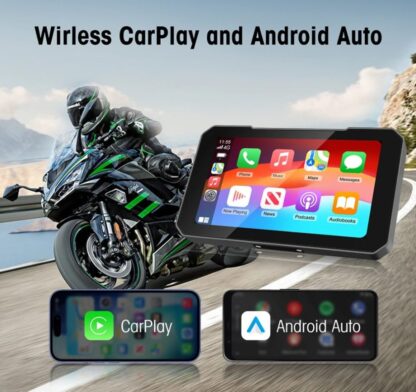 LIGHTSHOW LSMCP/AA 5″ MOTORCYCLE DISPLAY W/ WIRELESS CAR PLAY & AA WATERPROOF - Image 7